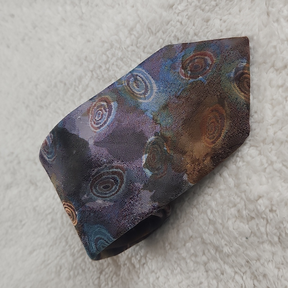 Flying Scotsman Collection vintage retro tie brown purple! - Picture 5 of 5